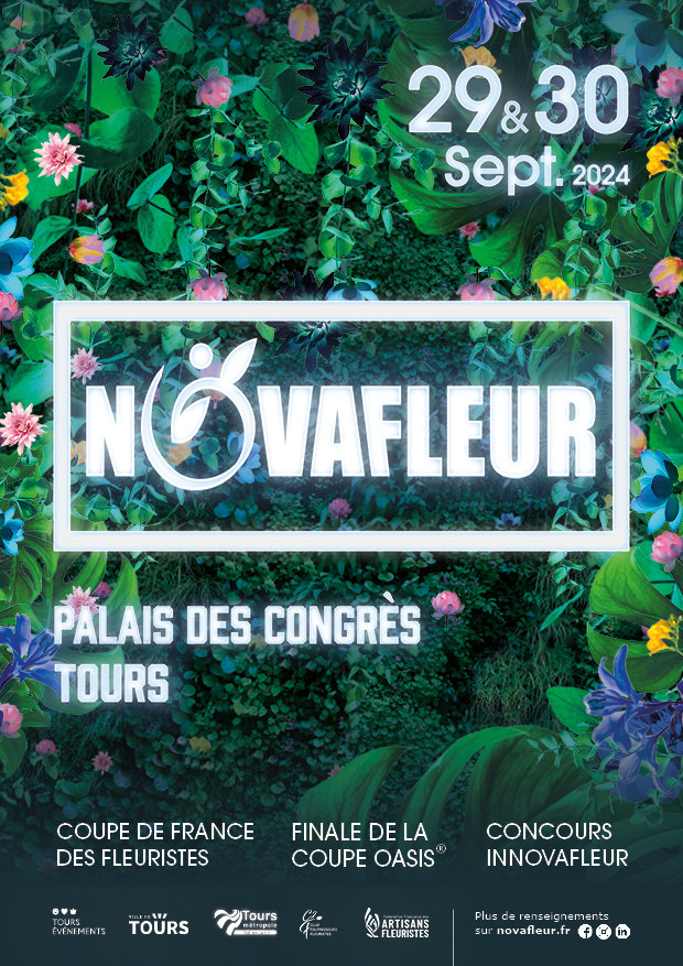 La Coupe de France des Fleuristes aura lieu lors du Salon Novafleur à Tours en septembre prochain !